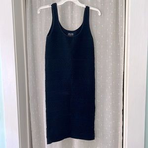 TEES by TINA - seamless textured NAVY Blue bodycon dress - ONE SIZE